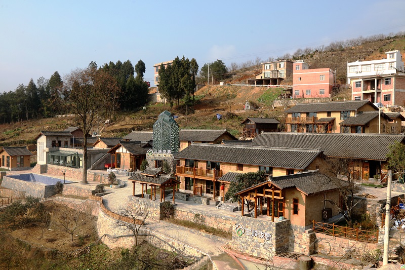 图1：巫山曲尺权发村三峡李院一隅   唐探峰摄