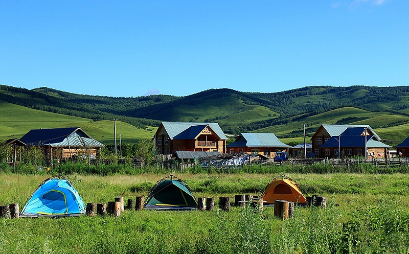 美丽的俄罗斯族民族村－恩和小镇风光