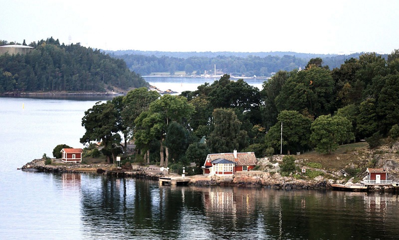 瑞典斯德哥尔摩港湾观景