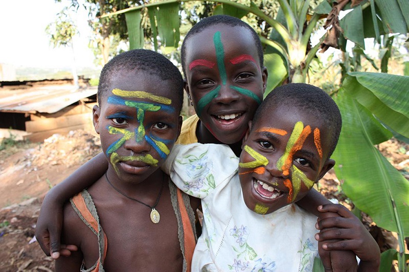 乌干达可爱的孩子们