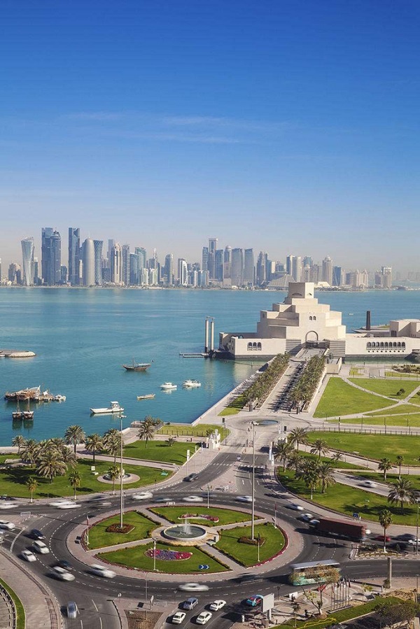 卡塔尔伊斯兰艺术博物馆远眺
