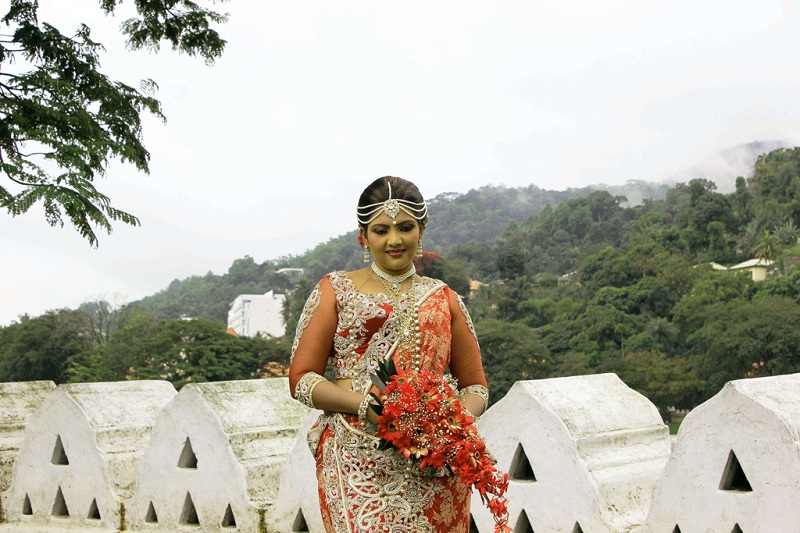 美丽的斯里兰卡新娘