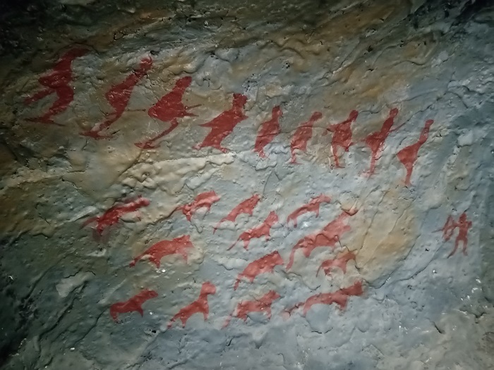 阿勒泰市墩德布拉克岩画摹本