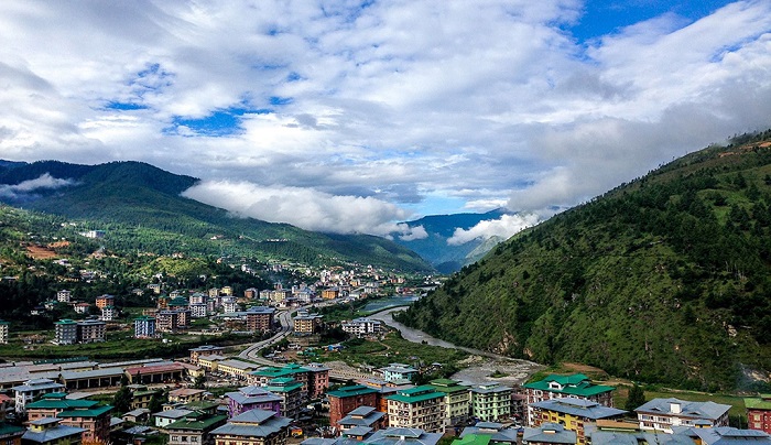 不丹首都廷布市容