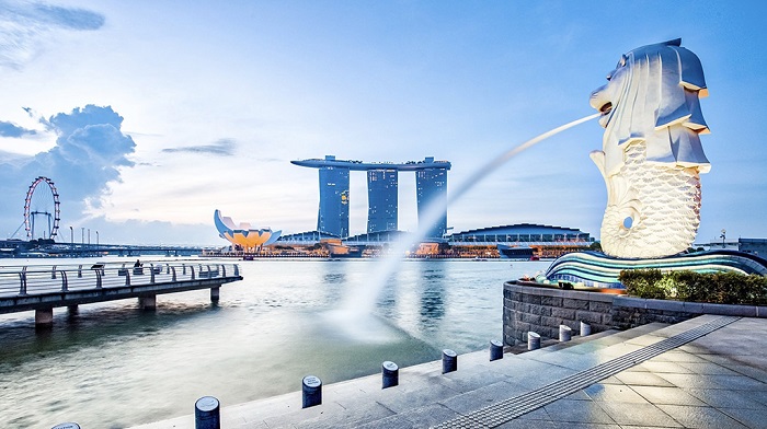 新加坡地标-狮身鱼尾像喷泉