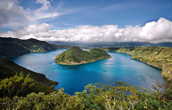 厄瓜多爾火山湖