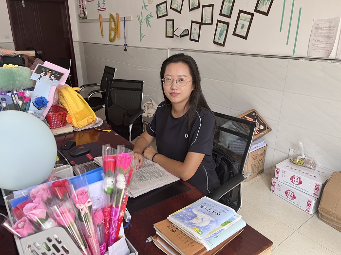 合肥工业大学研究生支教团成员韩丽娜，现服务于剑河县城关第五小学
