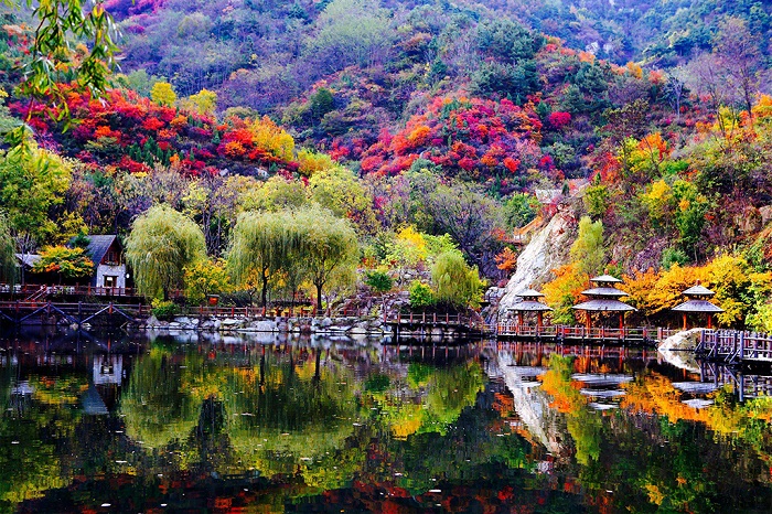 济南九如山景区秋色