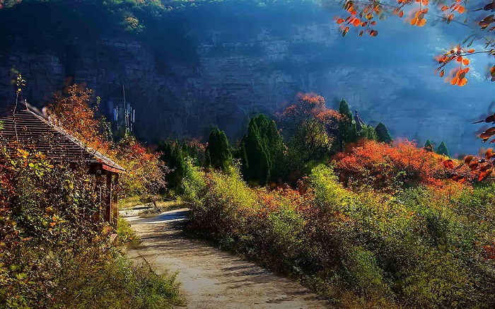 三门峡黄河丹峡景区秋色美