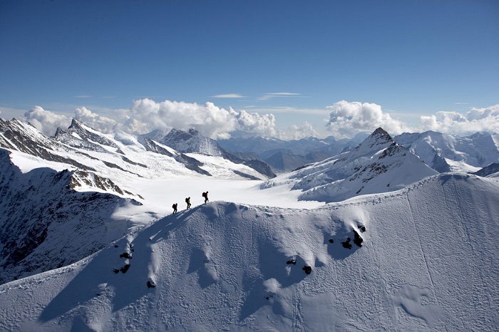 阿尔卑斯山冬日美景