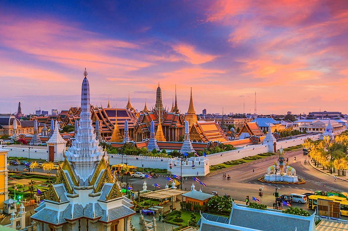 曼谷城市的地标翡翠佛寺