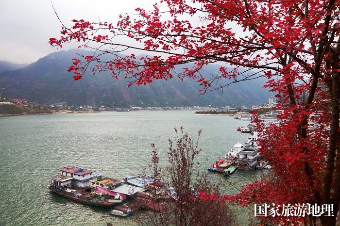 图4：三峡黄金水道巫山美丽港区一隅。2023年12月14日，摄于重庆巫山大宁湖。唐金生