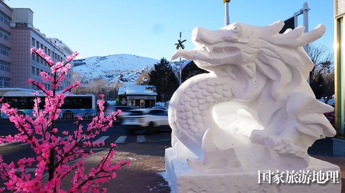 春节临近，遍布大街小巷、公园广场的雪雕，为地处祖国西北边陲的雪都阿勒泰增添了一道道靓丽风景。 (10)