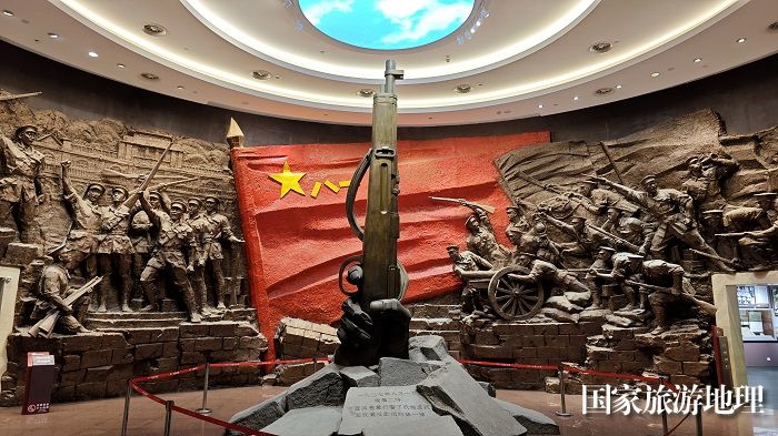 2024年3月24日，江西南昌八一南昌起义纪念馆起义雕塑。