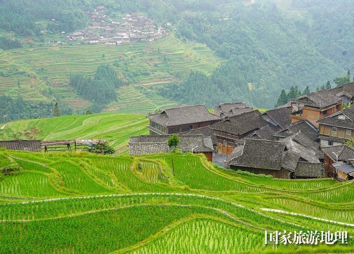 2024年6月13日，在贵州省黔东南苗族侗族自治州从江县加榜乡加车村拍摄的梯田风光。 (3)