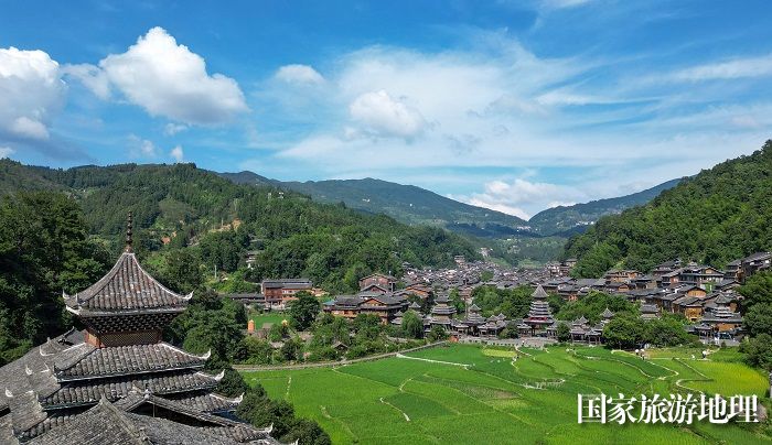 2024年7月10日，贵州省黎平县肇兴侗寨，民居古朴，鳞次栉比，风光迷人，吸引众多游人前来观光游玩。 (5)